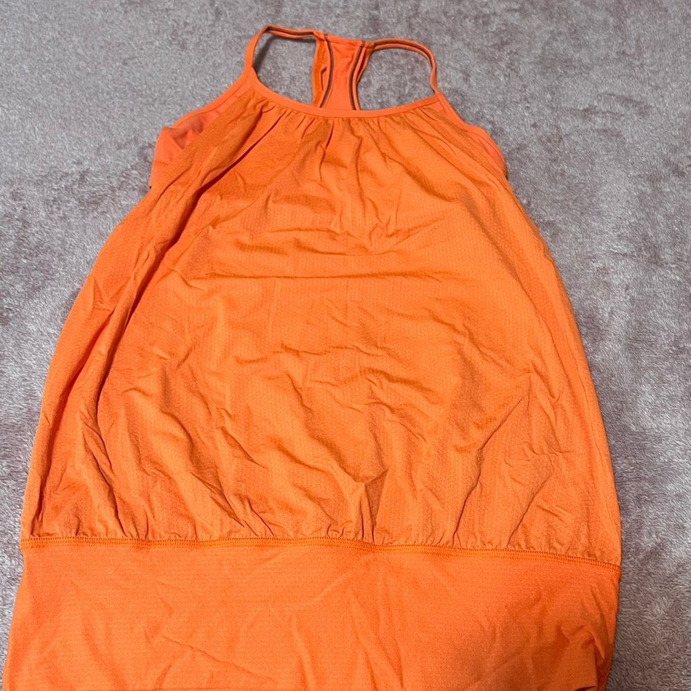Lululemon Athletica Bright Orange Tank Dress